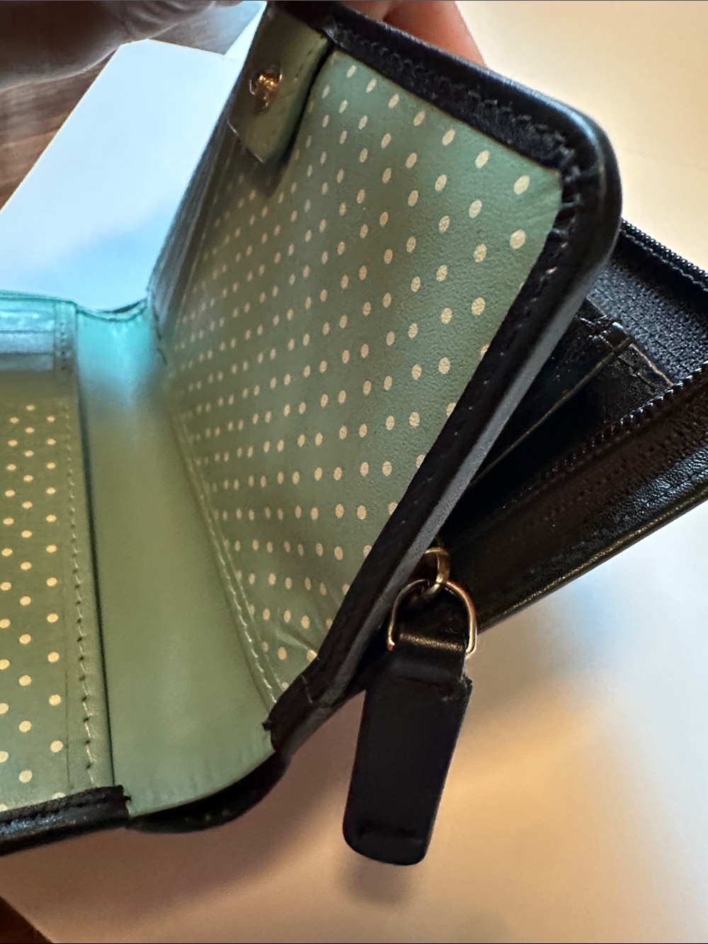 RADLEY LONDON Black Wallet with Mint Dog Motif - Picture 8 of 10